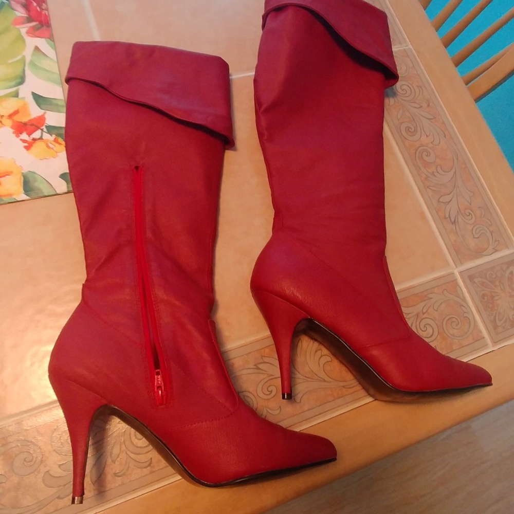 Pleaser knee high leather boots Vanity-2013